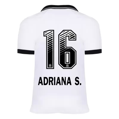 Kinder Fußball Adriana S. #16 Heimtrikot Weiß Trikot 2020/21 Hemd