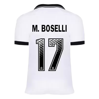 Kinder Fußball Mauro Boselli #17 Heimtrikot Weiß Trikot 2020/21 Hemd