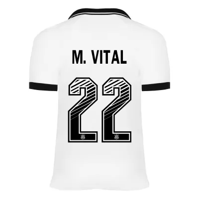 Kinder Fußball Mateus Vital #22 Heimtrikot Weiß Trikot 2020/21 Hemd