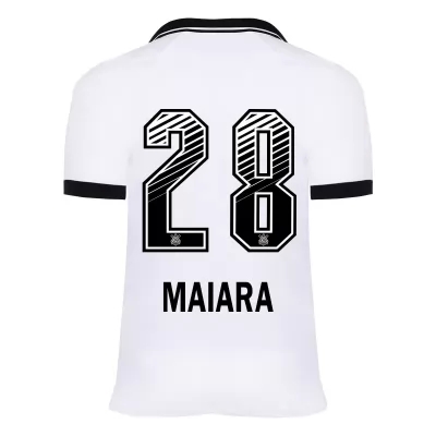 Kinder Fußball Maiara Lisboa #28 Heimtrikot Weiß Trikot 2020/21 Hemd
