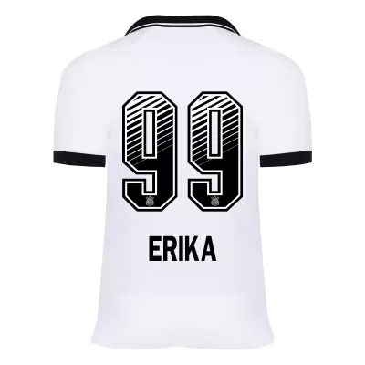 Kinder Fußball Erika #99 Heimtrikot Weiß Trikot 2020/21 Hemd
