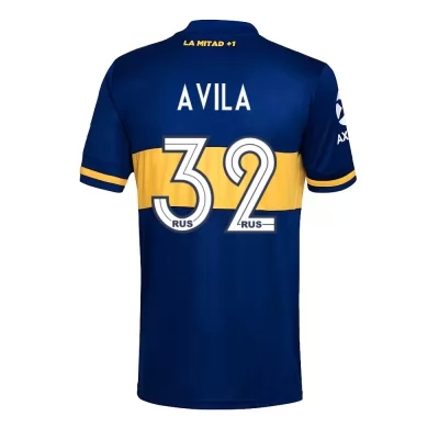 Kinder Fußball Gaston Avila #32 Heimtrikot Königsblau Trikot 2020/21 Hemd