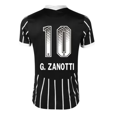 Kinder Fußball G. Zanotti #10 Auswärtstrikot Schwarz Trikot 2020/21 Hemd