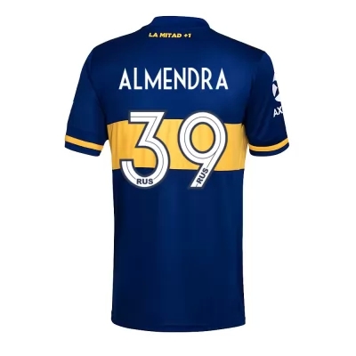 Kinder Fußball Agustin Almendra #39 Heimtrikot Königsblau Trikot 2020/21 Hemd