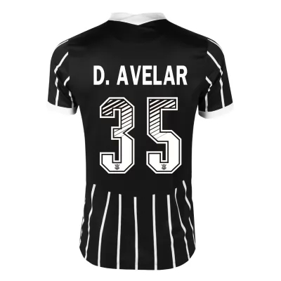 Kinder Fußball Danilo Avelar #35 Auswärtstrikot Schwarz Trikot 2020/21 Hemd