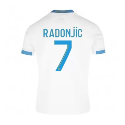 Kinder Fußball Nemanja Radonjic #7 Heimtrikot Weiß Blau Trikot 2020/21 Hemd