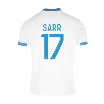 Kinder Fußball Bouna Sarr #17 Heimtrikot Weiß Blau Trikot 2020/21 Hemd