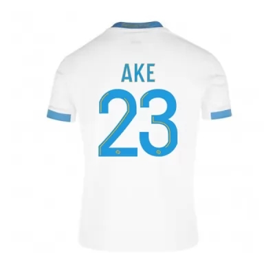 Kinder Fußball Marley Ake #23 Heimtrikot Weiß Blau Trikot 2020/21 Hemd