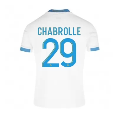 Kinder Fußball Florian Chabrolle #29 Heimtrikot Weiß Blau Trikot 2020/21 Hemd