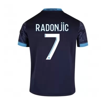 Kinder Fußball Nemanja Radonjic #7 Auswärtstrikot Dunkelheit Trikot 2020/21 Hemd