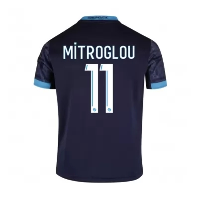 Kinder Fußball Konstantinos Mitroglou #11 Auswärtstrikot Dunkelheit Trikot 2020/21 Hemd