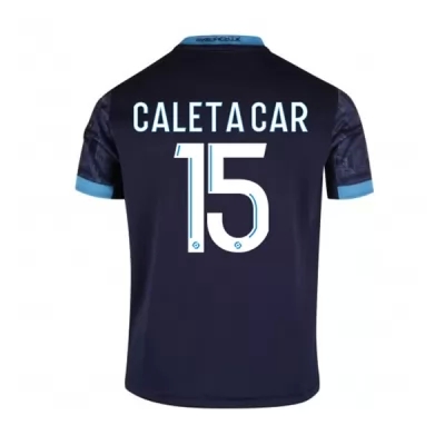Kinder Fußball Duje Caleta-car #15 Auswärtstrikot Dunkelheit Trikot 2020/21 Hemd
