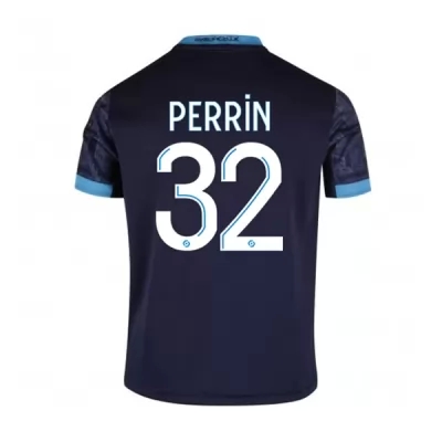 Kinder Fußball Lucas Perrin #32 Auswärtstrikot Dunkelheit Trikot 2020/21 Hemd