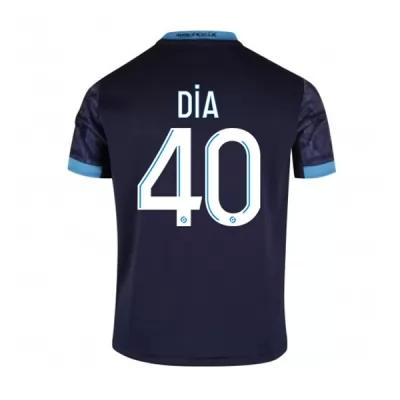 Kinder Fußball Ahmadou Dia #40 Auswärtstrikot Dunkelheit Trikot 2020/21 Hemd