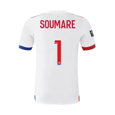 Kinder Fußball Yaya Soumare #1 Heimtrikot Weiß Trikot 2020/21 Hemd