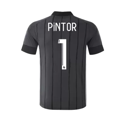 Kinder Fußball Lenny Pintor #1 Auswärtstrikot Grau Trikot 2020/21 Hemd