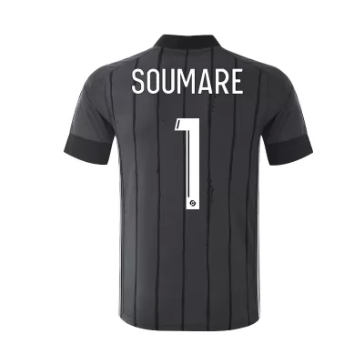 Kinder Fußball Yaya Soumare #1 Auswärtstrikot Grau Trikot 2020/21 Hemd