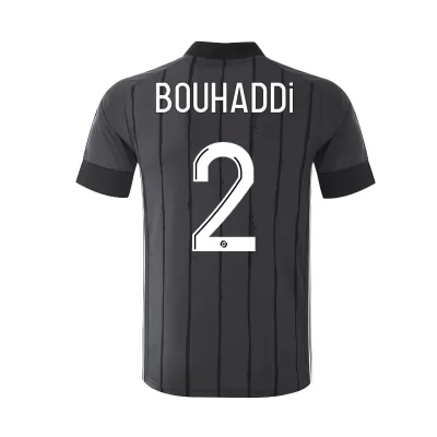 Kinder Fußball Sarah Bouhaddi #2 Auswärtstrikot Grau Trikot 2020/21 Hemd