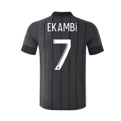 Kinder Fußball Karl Toko Ekambi #7 Auswärtstrikot Grau Trikot 2020/21 Hemd