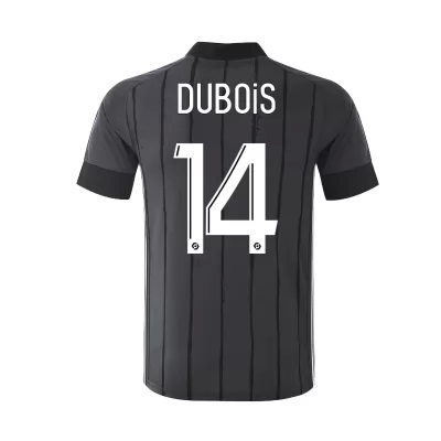 Kinder Fußball Leo Dubois #14 Auswärtstrikot Grau Trikot 2020/21 Hemd