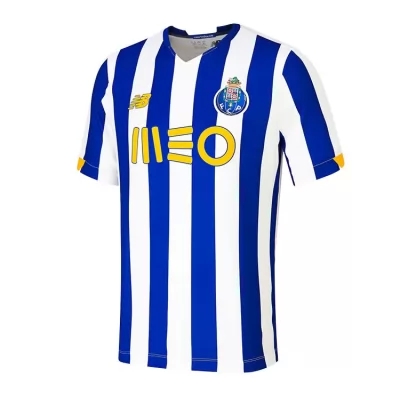 Kinder Fußball Dein Name #0 Heimtrikot Weiß Blau Trikot 2020/21 Hemd