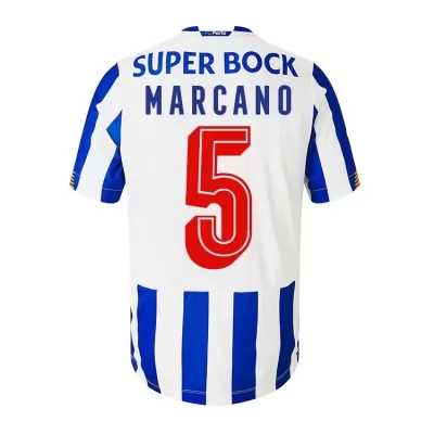 Kinder Fußball Ivan Marcano #5 Heimtrikot Weiß Blau Trikot 2020/21 Hemd