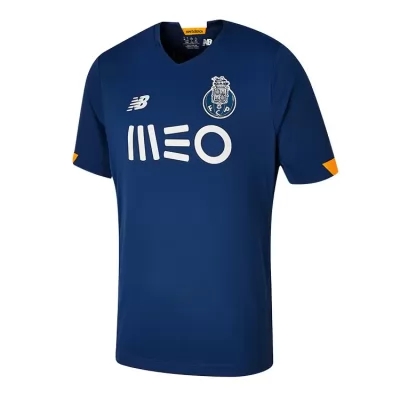 Kinder Fußball Diogo Leite #4 Auswärtstrikot Kobaltblau Trikot 2020/21 Hemd