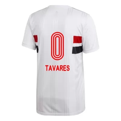 Kinder Fußball Junior Tavares #0 Heimtrikot Weiß Trikot 2020/21 Hemd