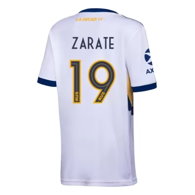 Kinder Fußball Mauro Zarate #19 Auswärtstrikot Weiß Trikot 2020/21 Hemd