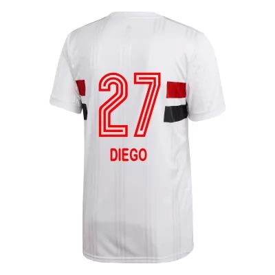 Kinder Fußball Diego #27 Heimtrikot Weiß Trikot 2020/21 Hemd