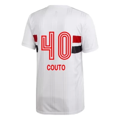 Kinder Fußball Thiago Couto #40 Heimtrikot Weiß Trikot 2020/21 Hemd