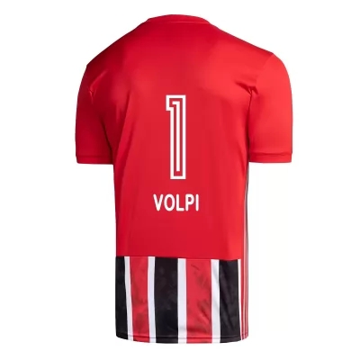 Kinder Fußball Tiago Volpi #1 Auswärtstrikot Rot Trikot 2020/21 Hemd