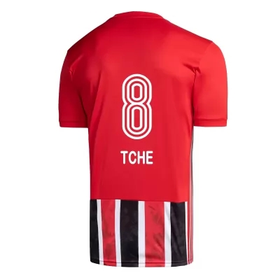 Kinder Fußball Tche Tche #8 Auswärtstrikot Rot Trikot 2020/21 Hemd