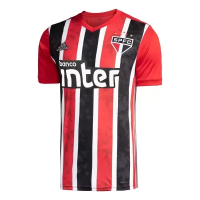 Kinder Fußball Dani Alves #10 Auswärtstrikot Rot Trikot 2020/21 Hemd