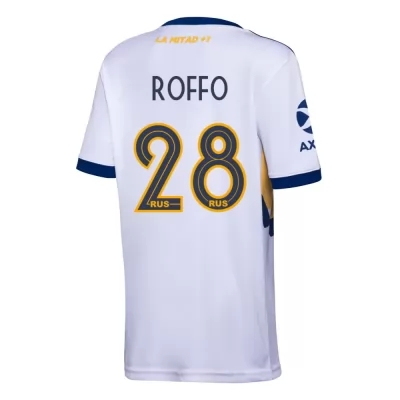 Kinder Fußball Manuel Roffo #28 Auswärtstrikot Weiß Trikot 2020/21 Hemd