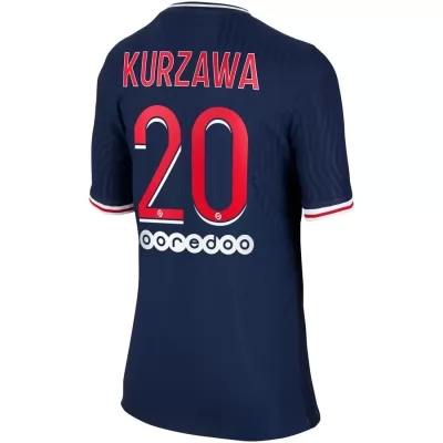 Kinder Fußball Layvin Kurzawa #20 Heimtrikot Dunkelheit Trikot 2020/21 Hemd