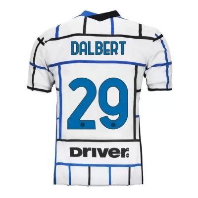 Kinder Fußball Dalbert #29 Auswärtstrikot Weiß Blau Trikot 2020/21 Hemd
