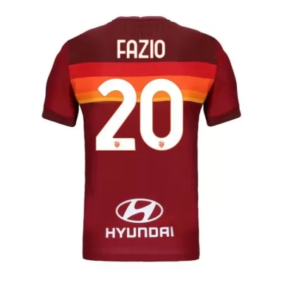 Kinder Fußball Federico Fazio #20 Heimtrikot Rot Trikot 2020/21 Hemd