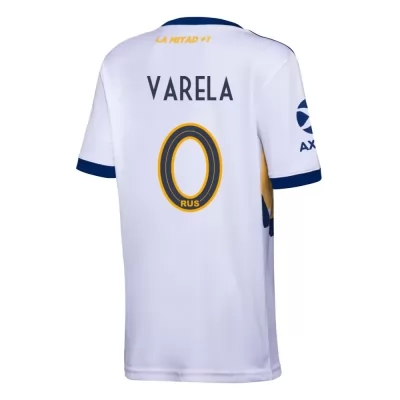 Kinder Fußball Alan Varela #0 Auswärtstrikot Weiß Trikot 2020/21 Hemd