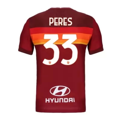 Kinder Fußball Bruno Peres #33 Heimtrikot Rot Trikot 2020/21 Hemd