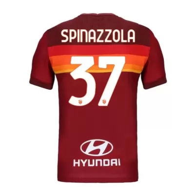 Kinder Fußball Leonardo Spinazzola #37 Heimtrikot Rot Trikot 2020/21 Hemd