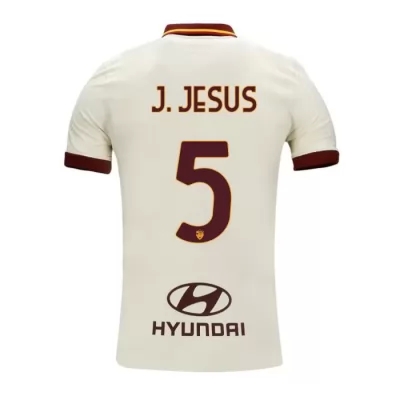 Kinder Fußball Juan Jesus #5 Auswärtstrikot Champagner Trikot 2020/21 Hemd