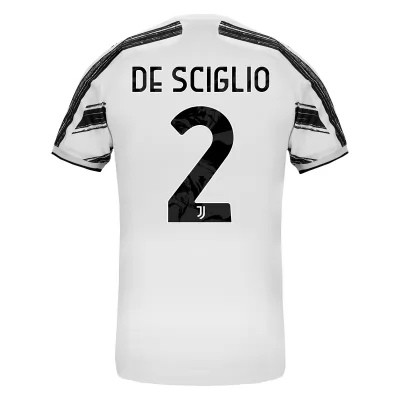 Kinder Fußball Mattia De Sciglio #2 Heimtrikot Weiß Trikot 2020/21 Hemd