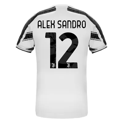 Kinder Fußball Alex Sandro #12 Heimtrikot Weiß Trikot 2020/21 Hemd