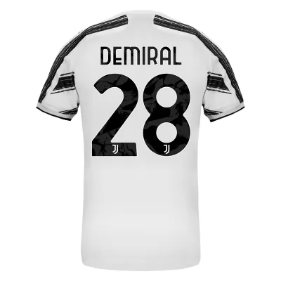 Kinder Fußball Merih Demiral #28 Heimtrikot Weiß Trikot 2020/21 Hemd
