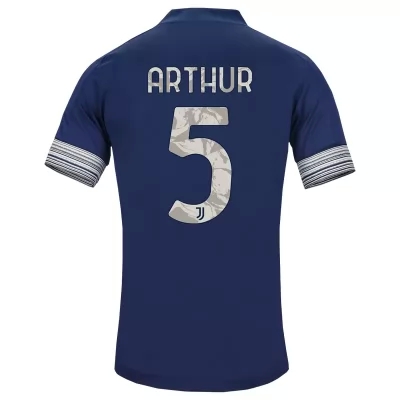 Kinder Fußball Arthur #5 Auswärtstrikot Dunkelheit Trikot 2020/21 Hemd