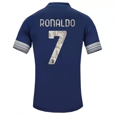 Kinder Fußball Cristiano Ronaldo #7 Auswärtstrikot Dunkelheit Trikot 2020/21 Hemd