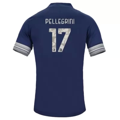 Kinder Fußball Luca Pellegrini #17 Auswärtstrikot Dunkelheit Trikot 2020/21 Hemd