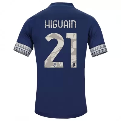 Kinder Fußball Gonzalo Higuain #21 Auswärtstrikot Dunkelheit Trikot 2020/21 Hemd