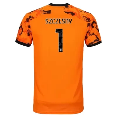 Kinder Fußball Wojciech Szczesny #1 Ausweichtrikot Orange Trikot 2020/21 Hemd